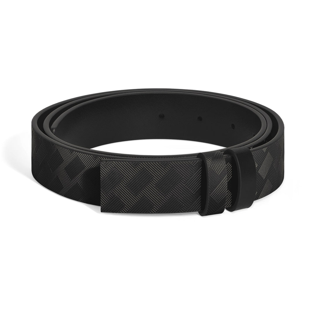 Montblanc Black Extreme 3.0/black Meisterstück 30mm reversible leather strap MB220581
