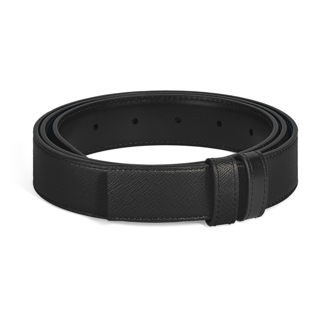 Montblanc Black Sartorial/black Meisterstück 30mm reversible leather strap MB220586