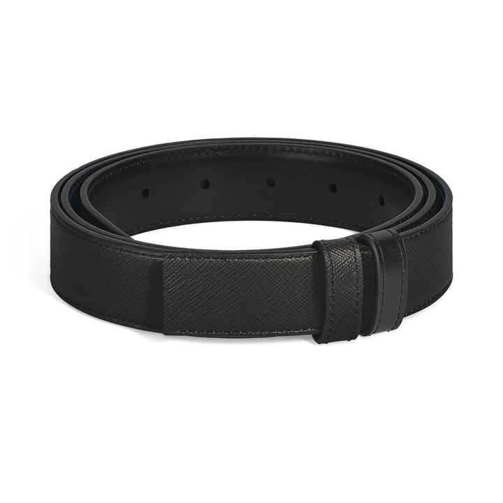 Montblanc Black Sartorial/black Meisterstück 30mm reversible leather strap MB220586