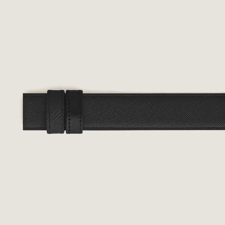 Montblanc Black Sartorial/black Meisterstück 30mm reversible leather strap MB220586