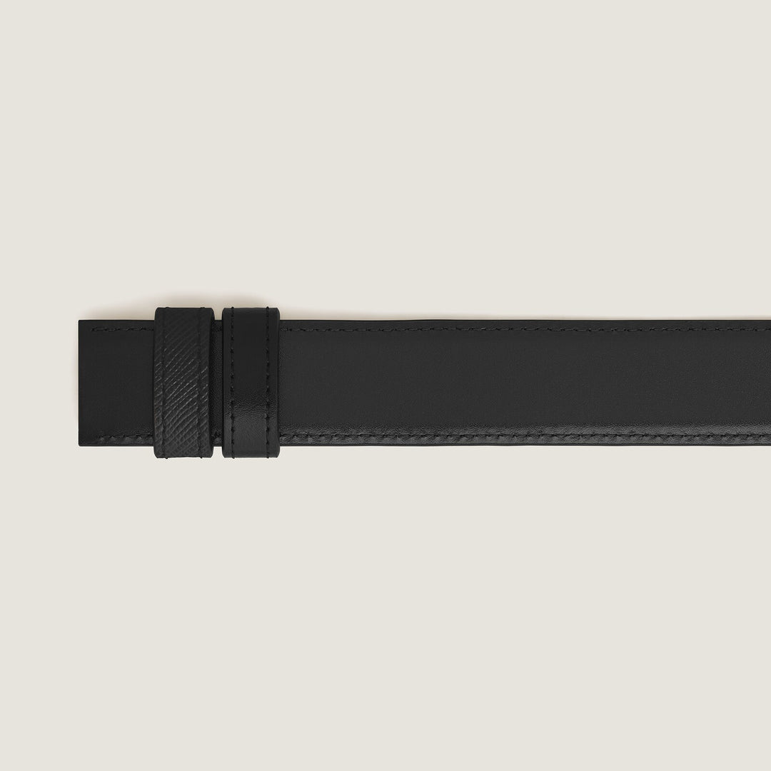 Montblanc Black Sartorial/black Meisterstück 30mm reversible leather strap MB220586