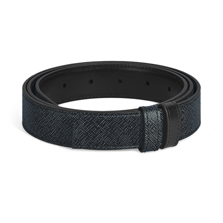 Montblanc Tweed blue Sartorial/black Meisterstück 30mm reversible leather strap MB220587