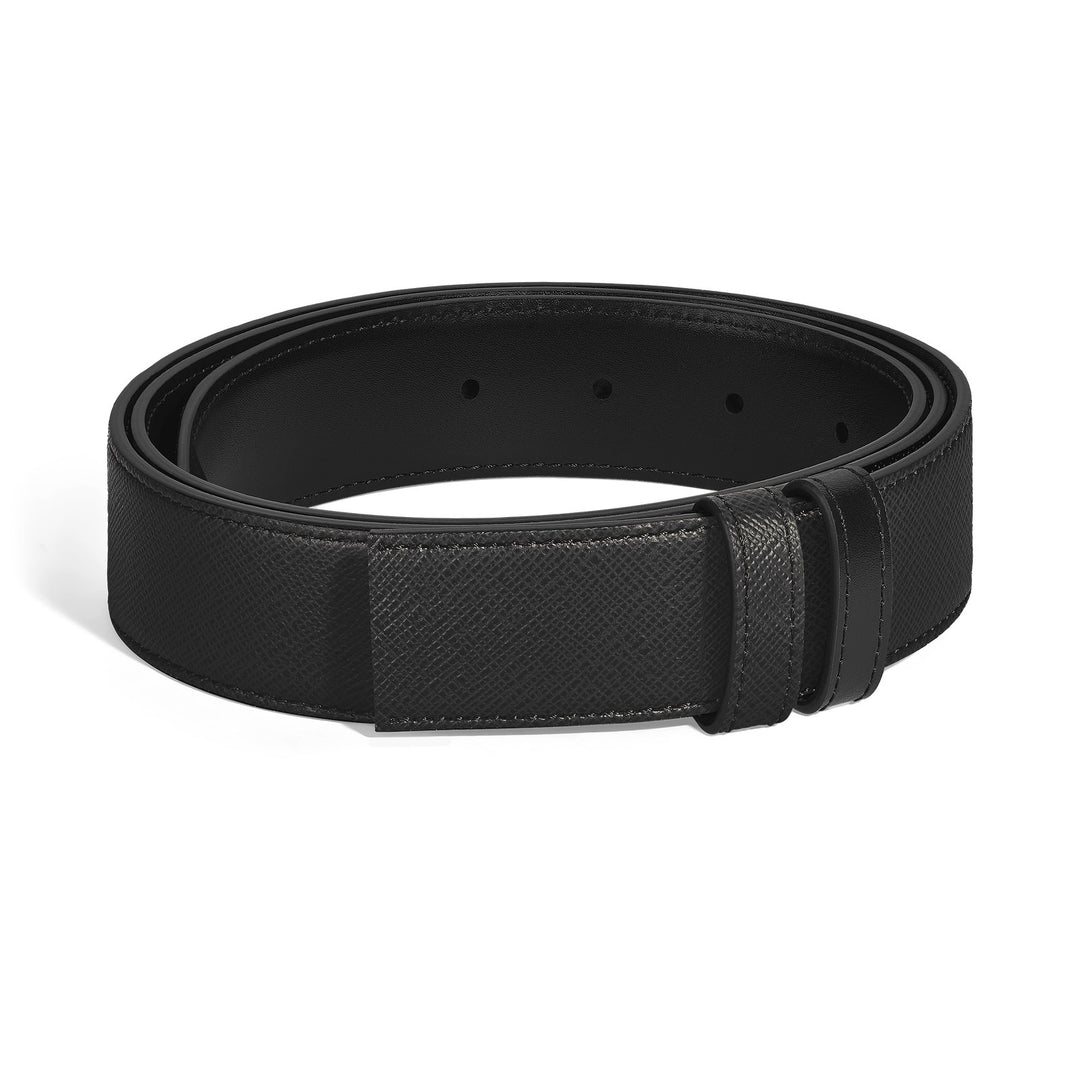 Montblanc Black Sartorial/black Meisterstück 35mm reversible leather strap MB220590