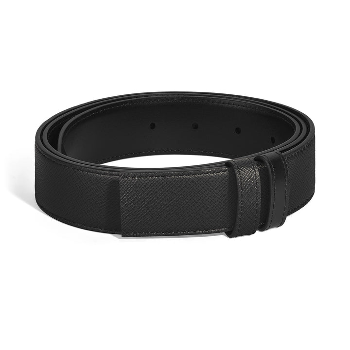 Montblanc Black Sartorial/black Meisterstück 35mm reversible leather strap MB220590