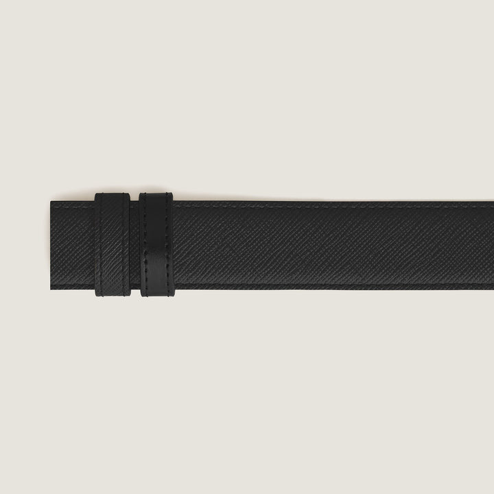 Montblanc Black Sartorial/black Meisterstück 35mm reversible leather strap MB220590