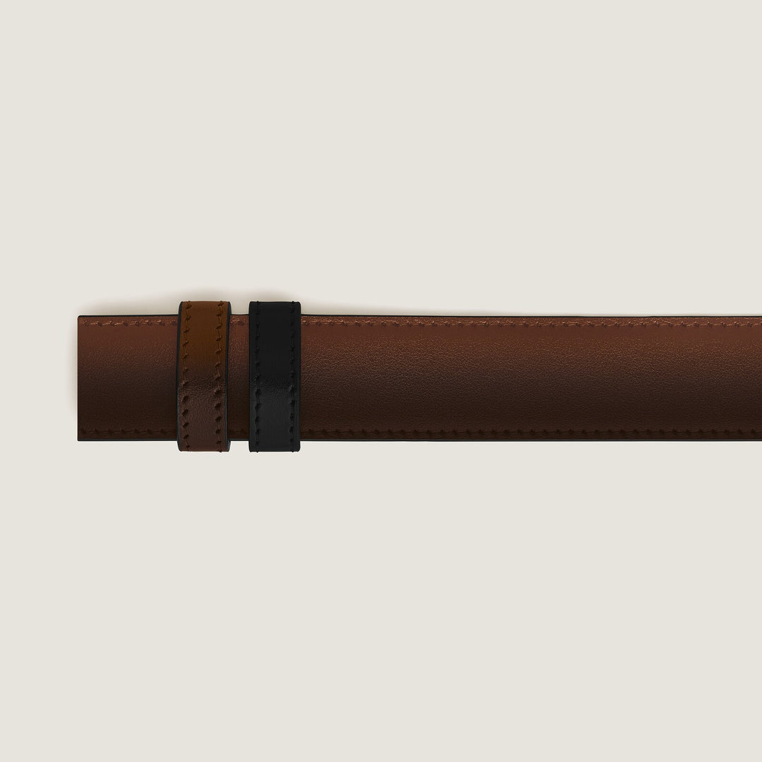 Montblanc Brown Meisterstück/black Meisterstück 30mm reversible leather strap MB220593