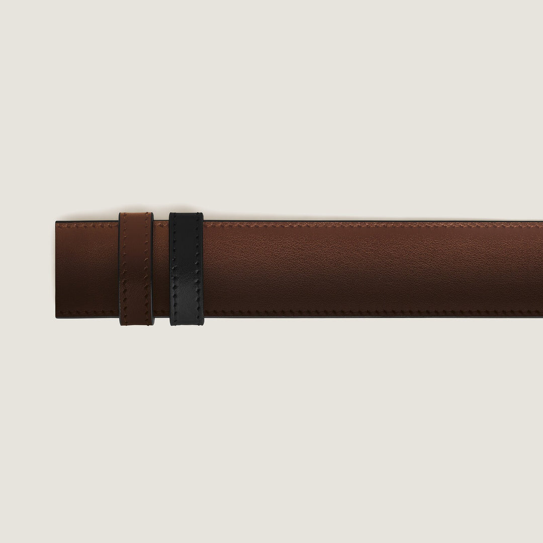 Montblanc Brown Meisterstück/black Meisterstück 35mm reversible leather strap MB220595