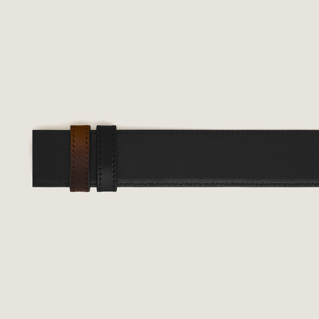 Montblanc Brown Meisterstück/black Meisterstück 35mm reversible leather strap MB220595