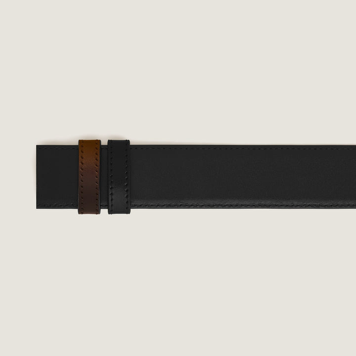 Montblanc Brown Meisterstück/black Meisterstück 35mm reversible leather strap MB220595