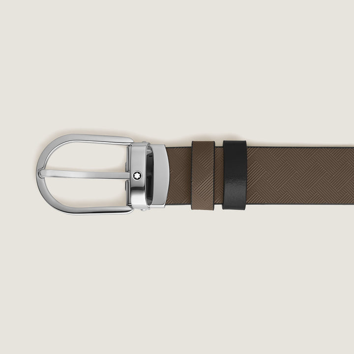 Montblanc Horseshoe 30 mm Reversible Belt in Extreme Leather MB220982