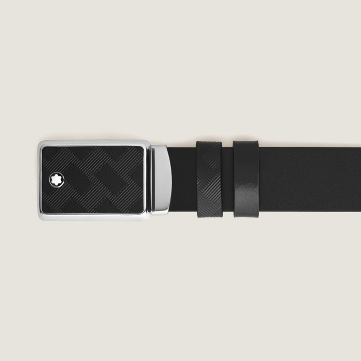 Montblanc Marquetry Plate 35 mm Reversible Belt in Extreme Leather MB221020