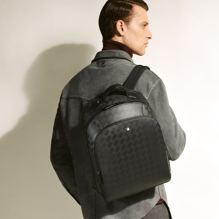 Montblanc Medium Backpack with 3 Compartments in Extreme Leather MB221138