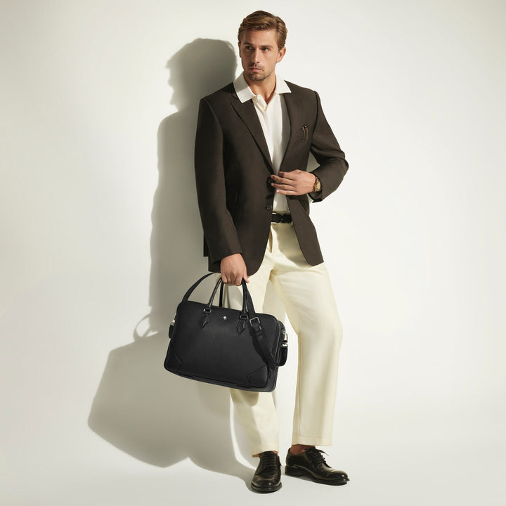 Montblanc Large Briefcase in Grain Leather MB221251