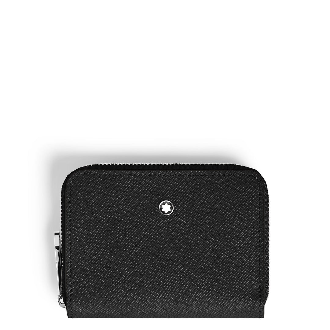 Montblanc Mini Wallet 2cc with Zip in Sartorial Leather MB221338