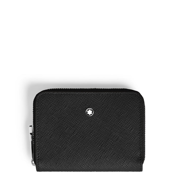 Montblanc Mini Wallet 2cc with Zip in Sartorial Leather MB221338