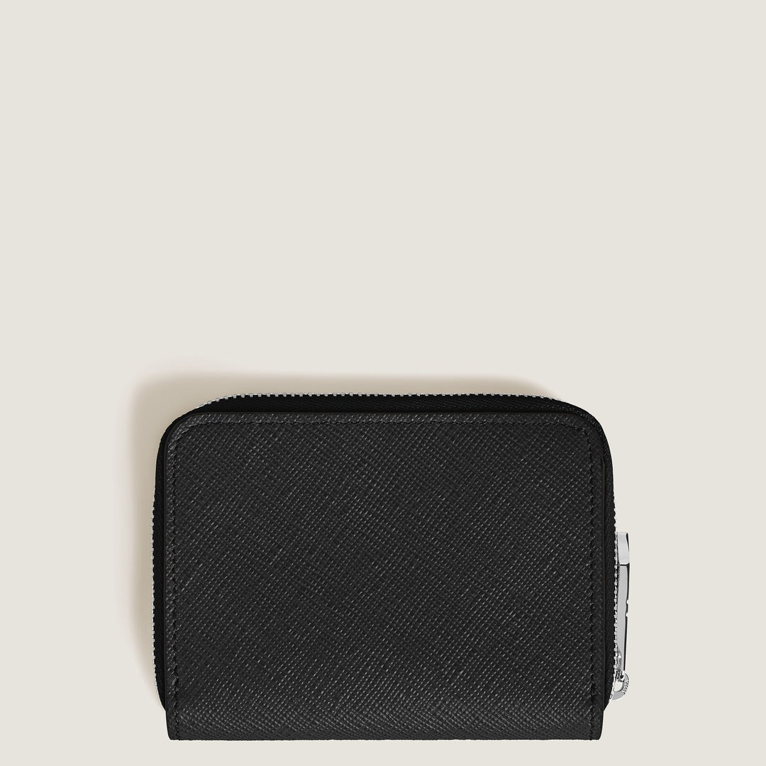 Montblanc Mini Wallet 2cc with Zip in Sartorial Leather MB221338