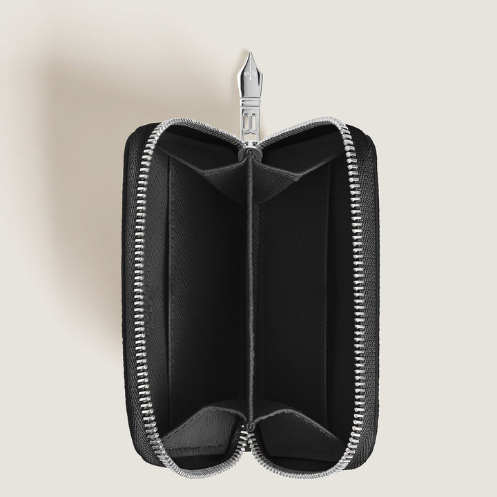 Montblanc Mini Wallet 2cc with Zip in Sartorial Leather MB221338