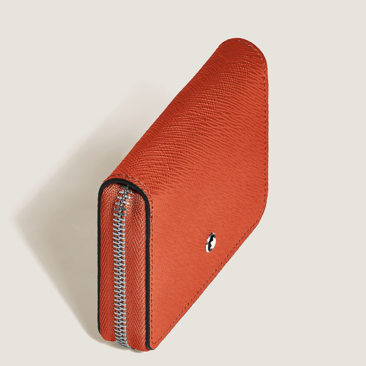 Montblanc Mini Wallet 2cc with Zip in Sartorial Leather MB221340
