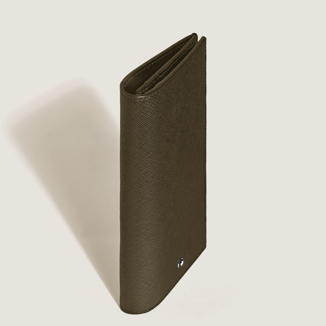 Montblanc Long Wallet 14cc with Zip in Sartorial Leather MB221364