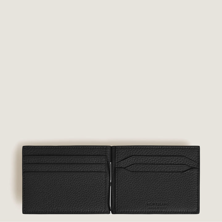 Montblanc Wallet 6cc with Money Clip in Grain Leather MB221402