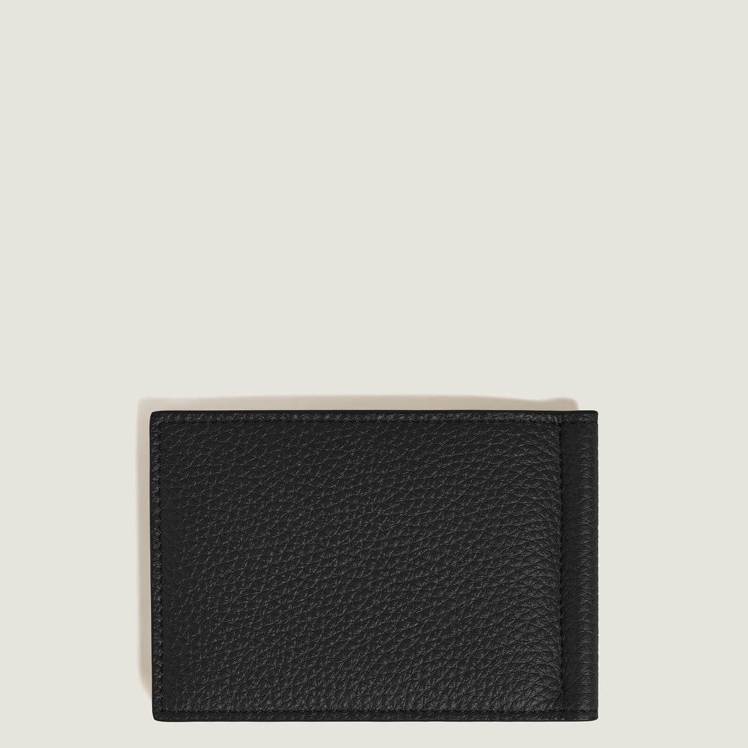 Montblanc Wallet 6cc with Money Clip in Grain Leather MB221402