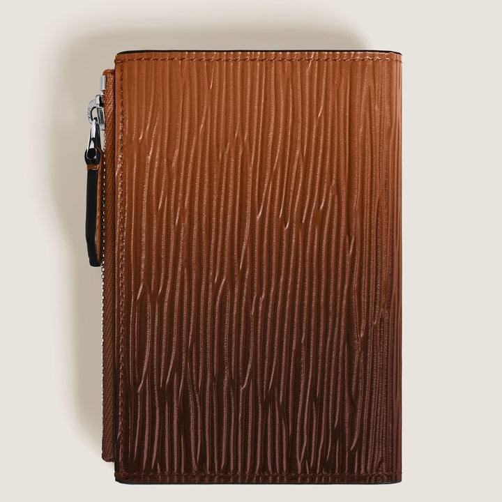 Montblanc Mini Vertical Wallet 6cc in Corteccia Sfumato Leather MB221412