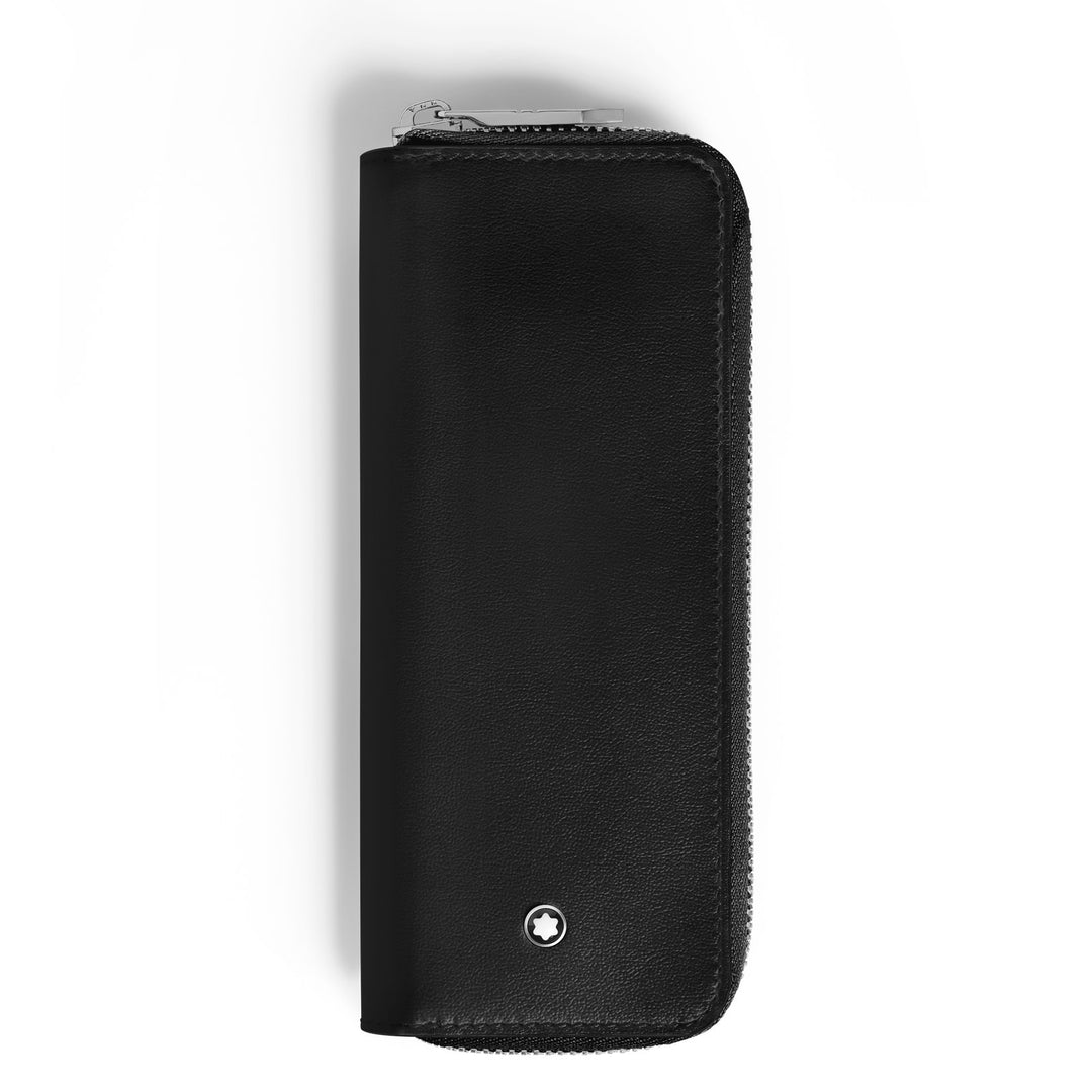 Montblanc 2-Pen Pouch with zip in Meisterstück Leather MB221452