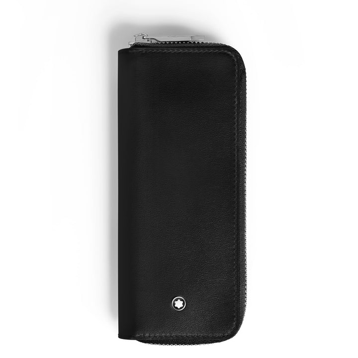 Montblanc 2-Pen Pouch with zip in Meisterstück Leather MB221452