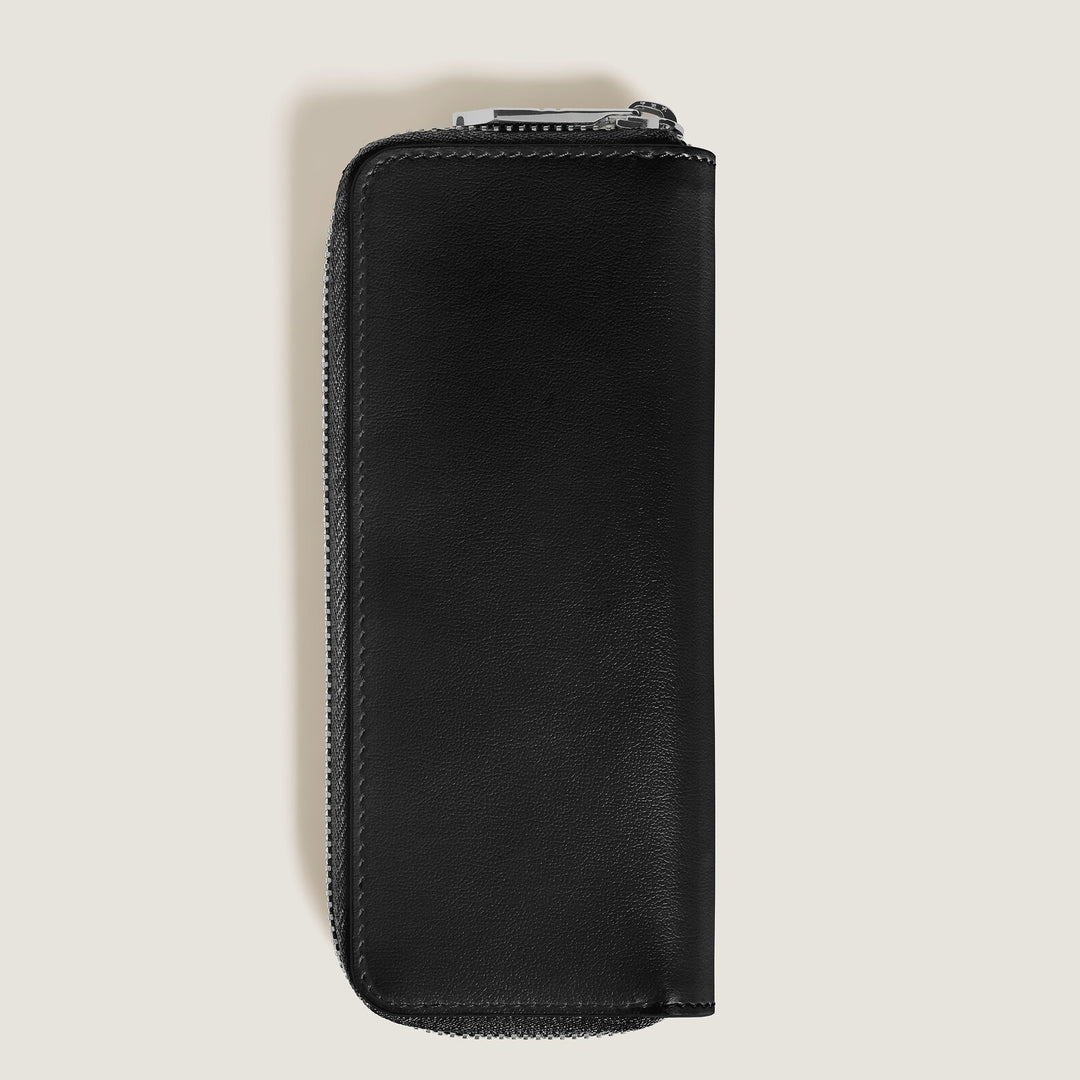 Montblanc 2-Pen Pouch with zip in Meisterstück Leather MB221452