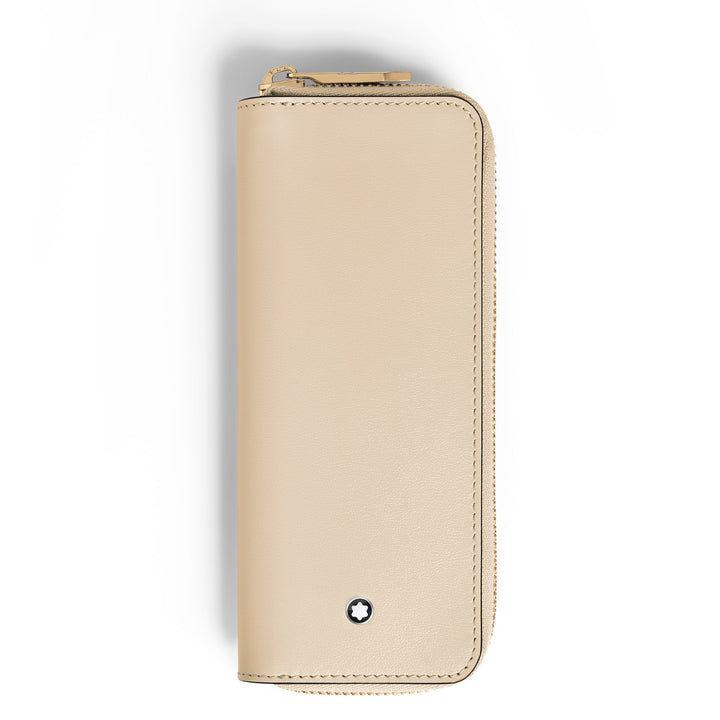 Montblanc 2-Pen Pouch with zip in Meisterstück Leather MB221454