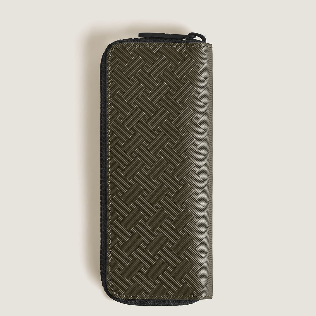 Montblanc 2-Pen Pouch with zip in Extreme Leather MB221458