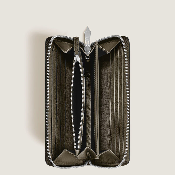Montblanc Continental Wallet 12cc with zip in Sartorial Leather MB221506