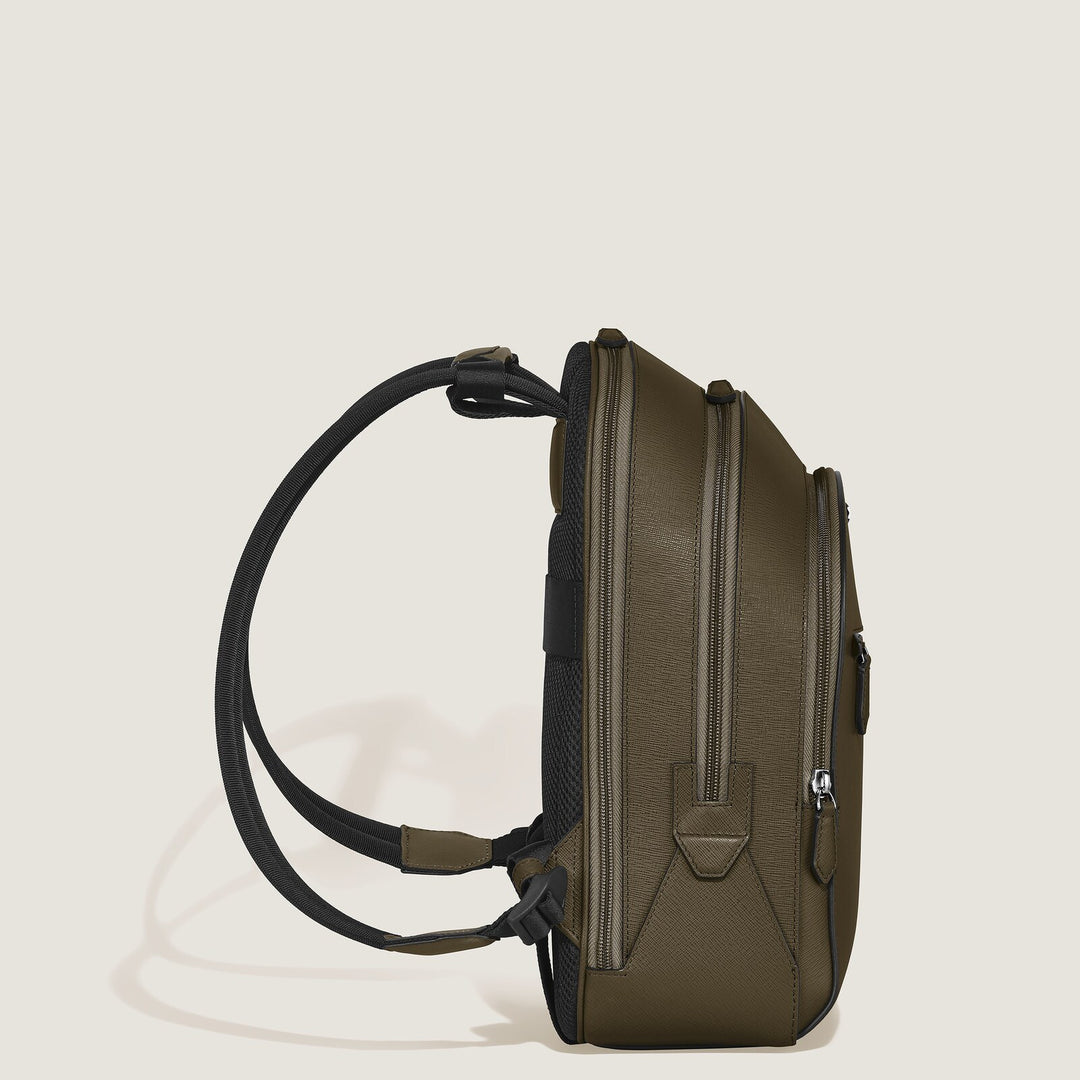 Montblanc Medium Backpack with 3 Compartments in Sartorial Leather MB221542
