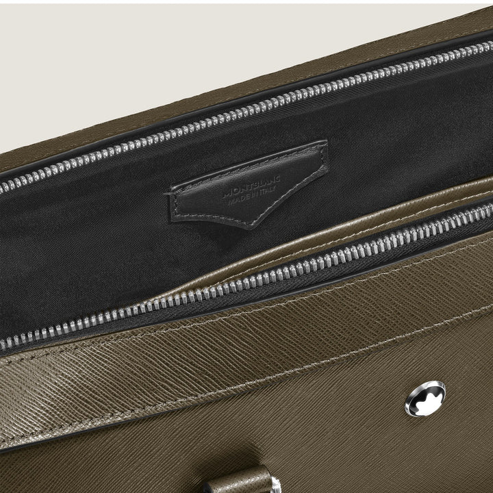Montblanc Medium Briefcase with Pocket in Sartorial Leather MB221546