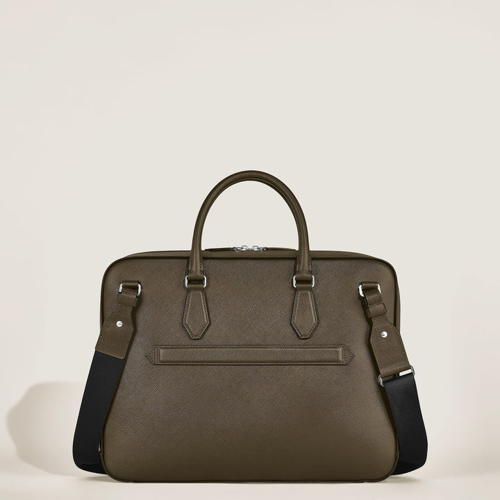 Montblanc Medium Briefcase with Pocket in Sartorial Leather MB221546