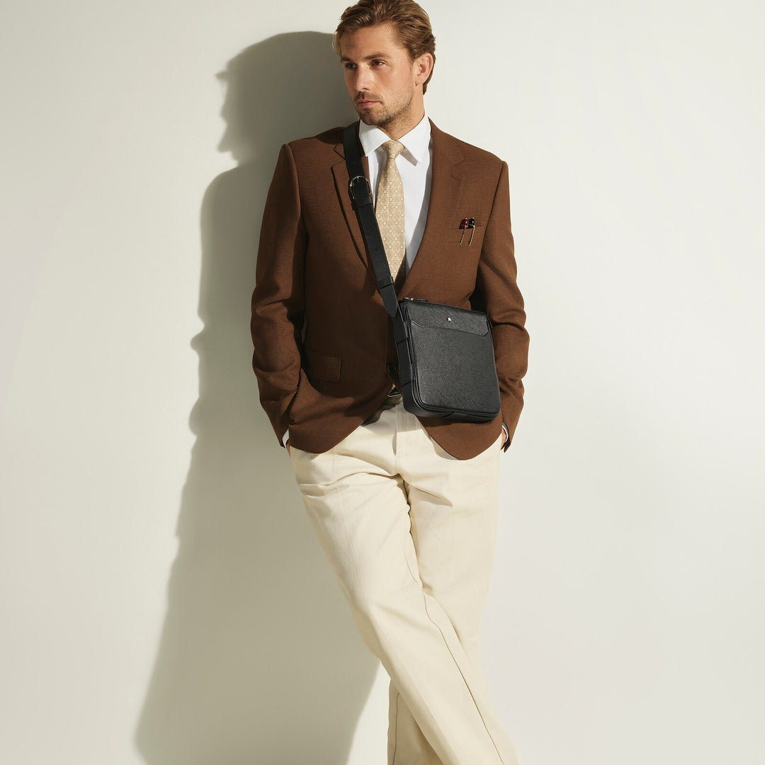Montblanc Vertical Belt Messenger Bag in Sartorial Leather MB221560