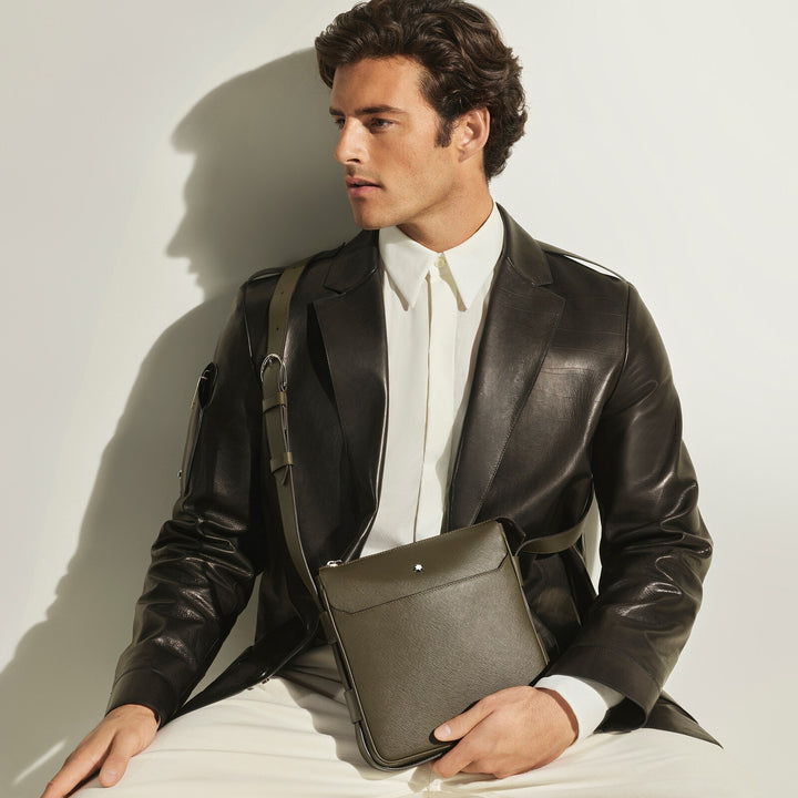 Montblanc Vertical Belt Messenger Bag in Sartorial Leather MB221562