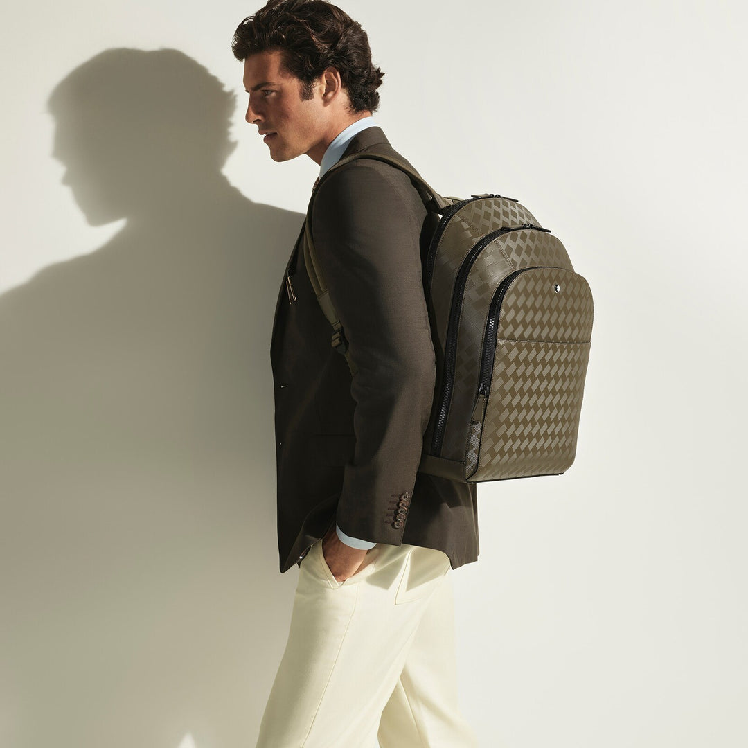 Montblanc Large Backpack with 3 Compartments in Extreme Leather MB221592
