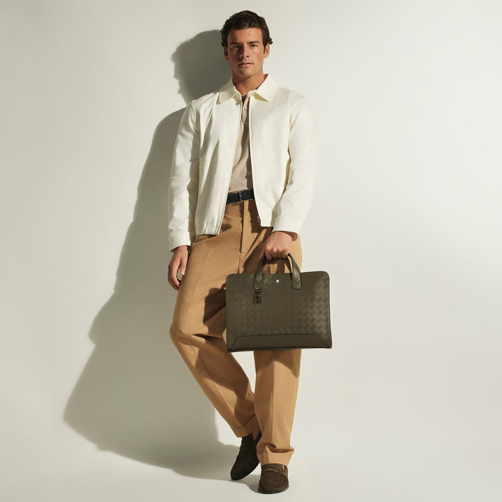 Montblanc Thin Briefcase in Extreme Leather MB221596