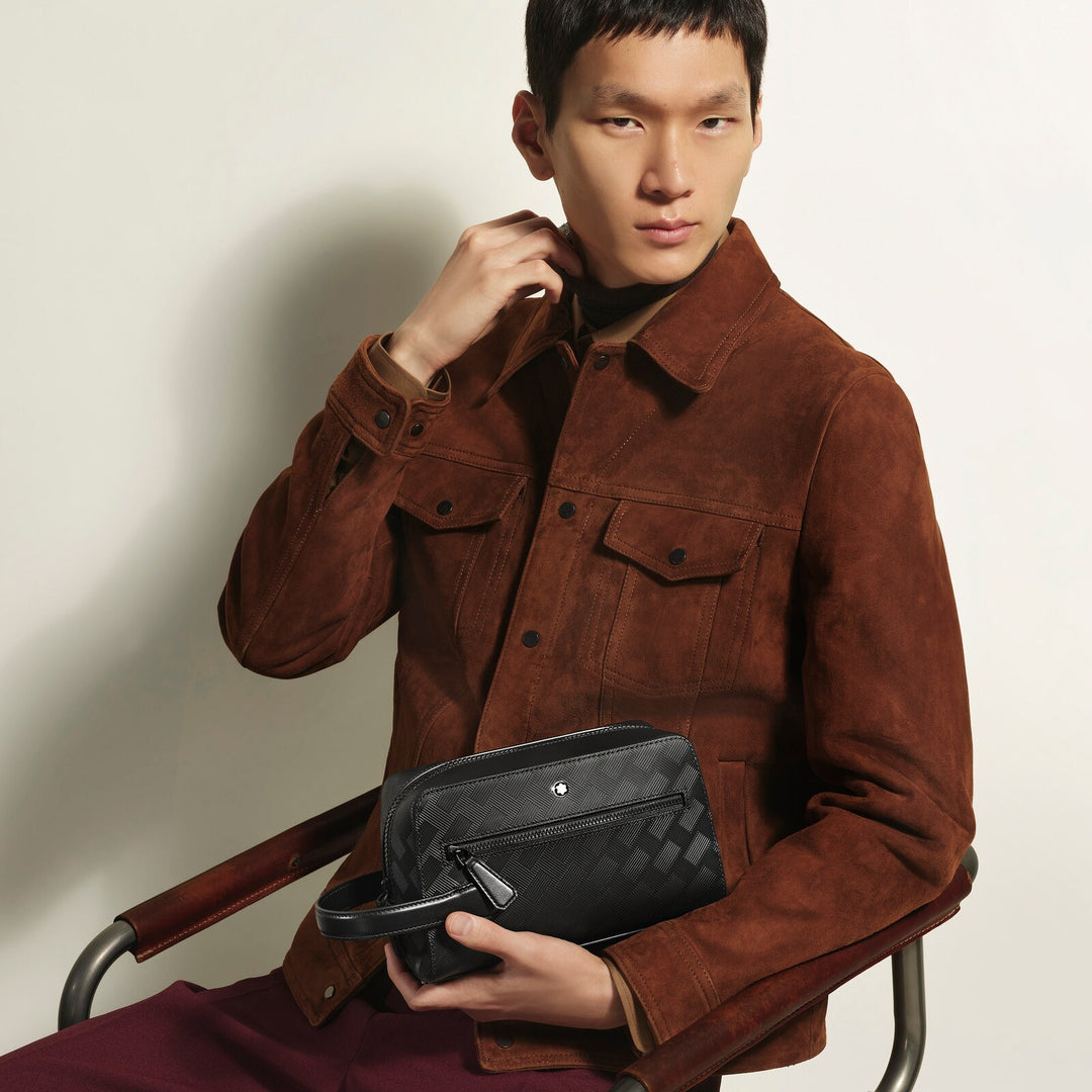 Montblanc Toiletry Clutch in Extreme Leather MB221610