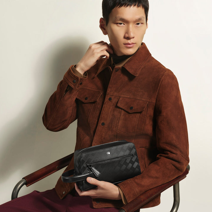 Montblanc Toiletry Clutch in Extreme Leather MB221610