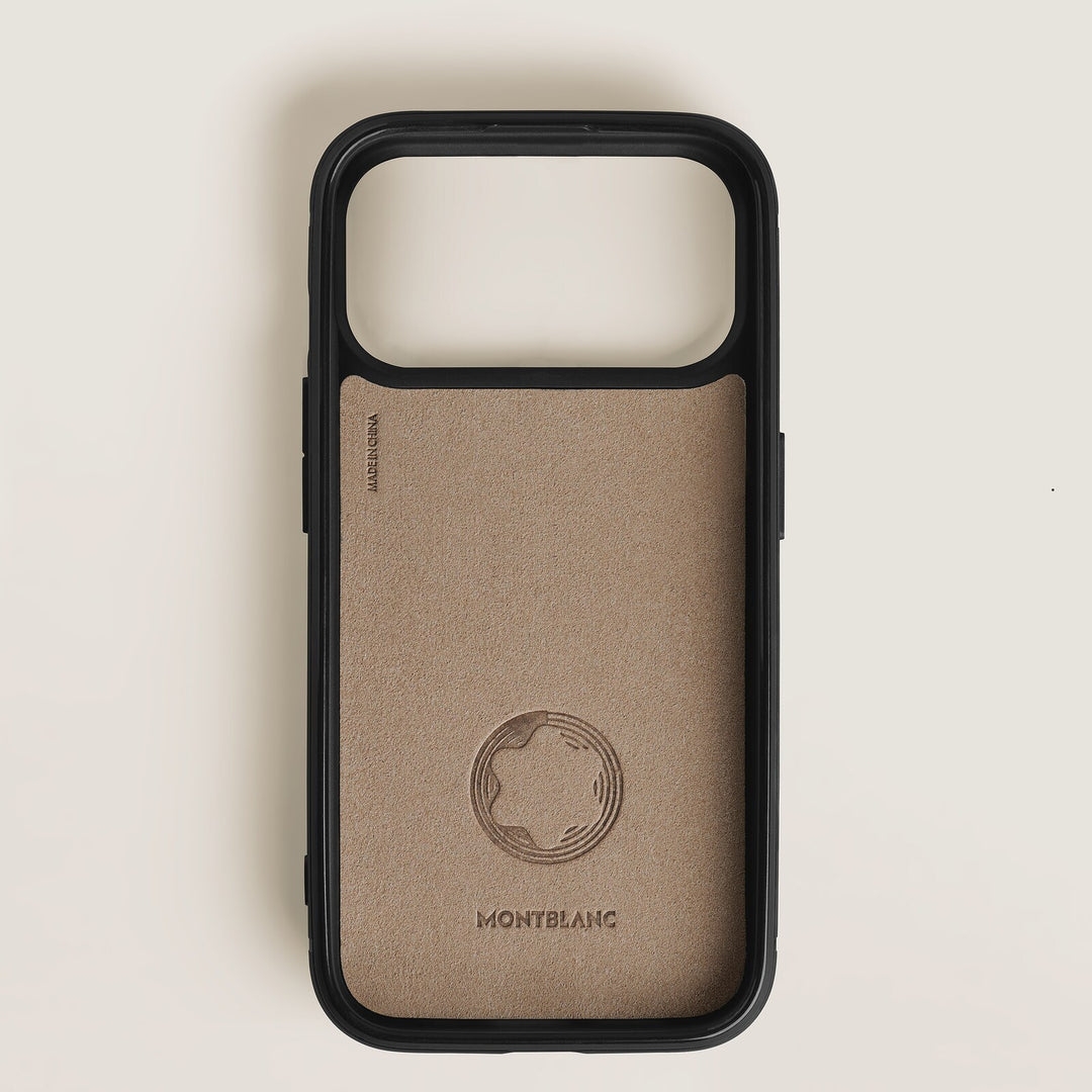 Montblanc Hardshell Case for iPhone 17 Pro with 2cc in Extreme Leather MB221666