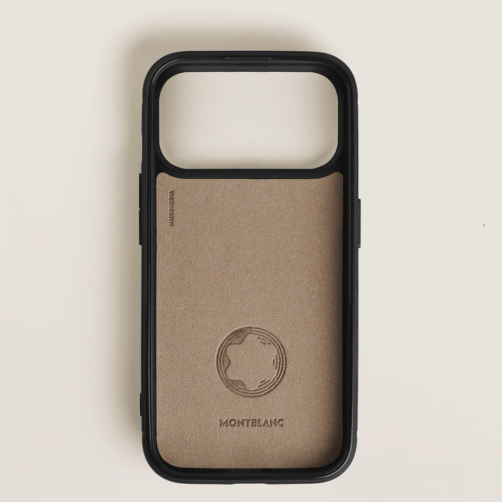 Montblanc Hardshell Case for iPhone 17 Pro with 2cc in Extreme Leather MB221666