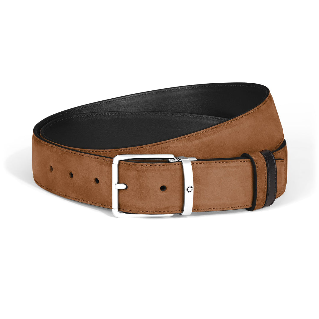 Montblanc Everyday 35 mm Reversible Belt in Suede Leather MB222179