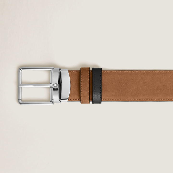 Montblanc Everyday 35 mm Reversible Belt in Suede Leather MB222179