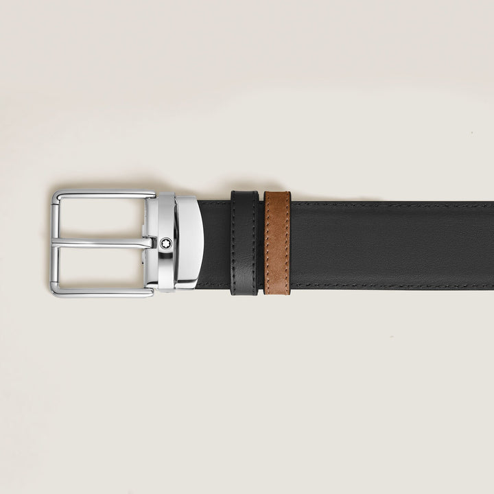 Montblanc Everyday 35 mm Reversible Belt in Suede Leather MB222179