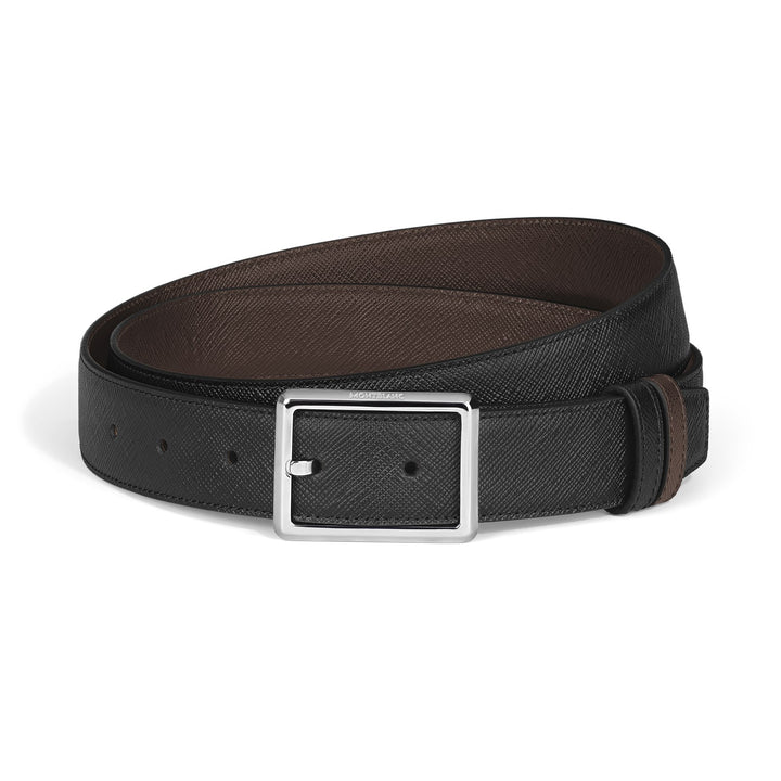 Montblanc Rectangular 30 mm Reversible Belt in Sartorial Leather MB222193