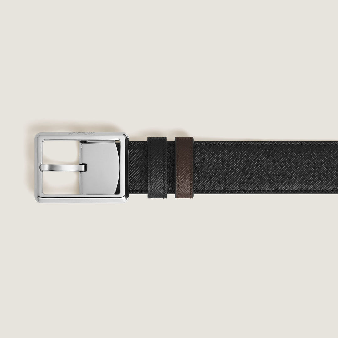 Montblanc Rectangular 30 mm Reversible Belt in Sartorial Leather MB222193