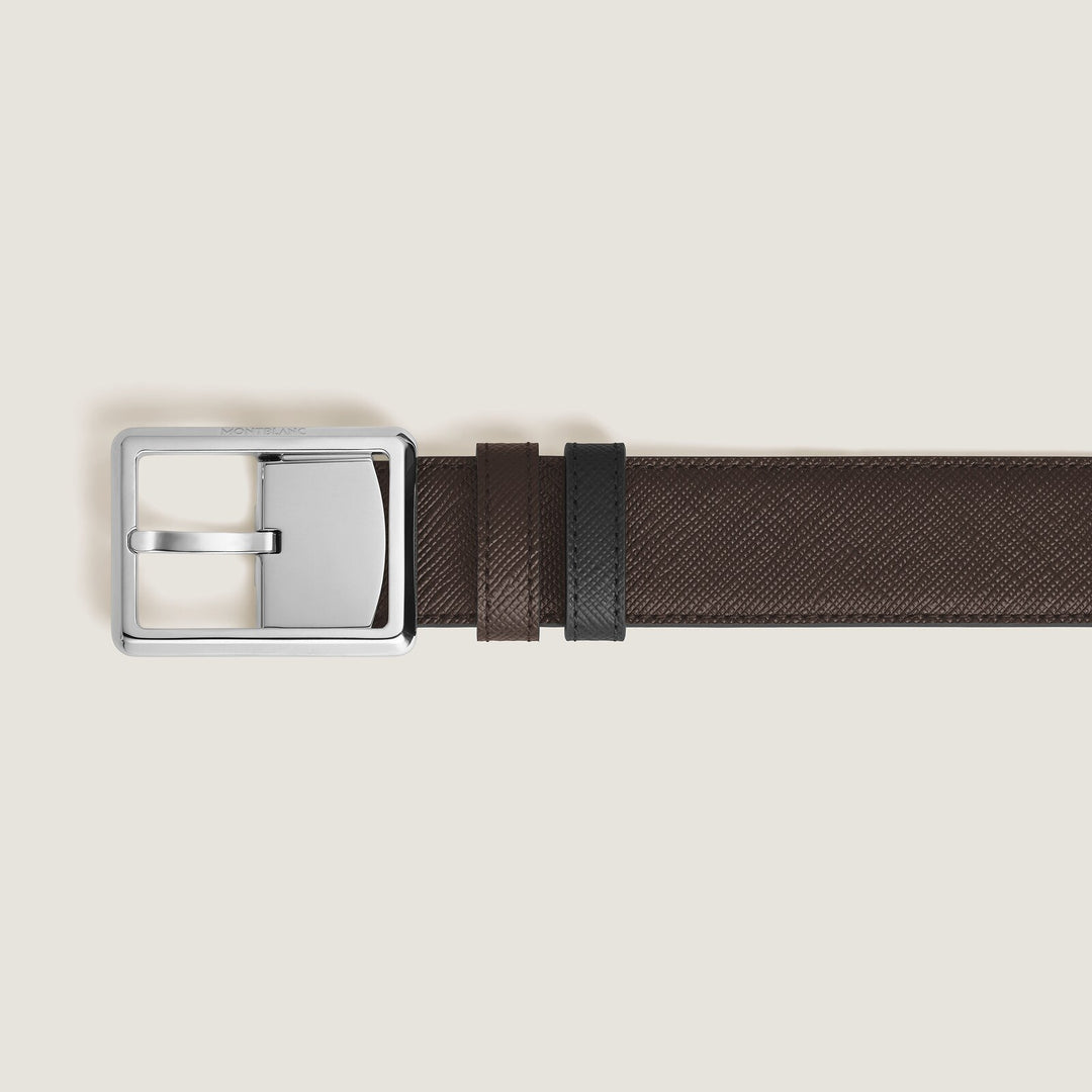 Montblanc Rectangular 30 mm Reversible Belt in Sartorial Leather MB222193