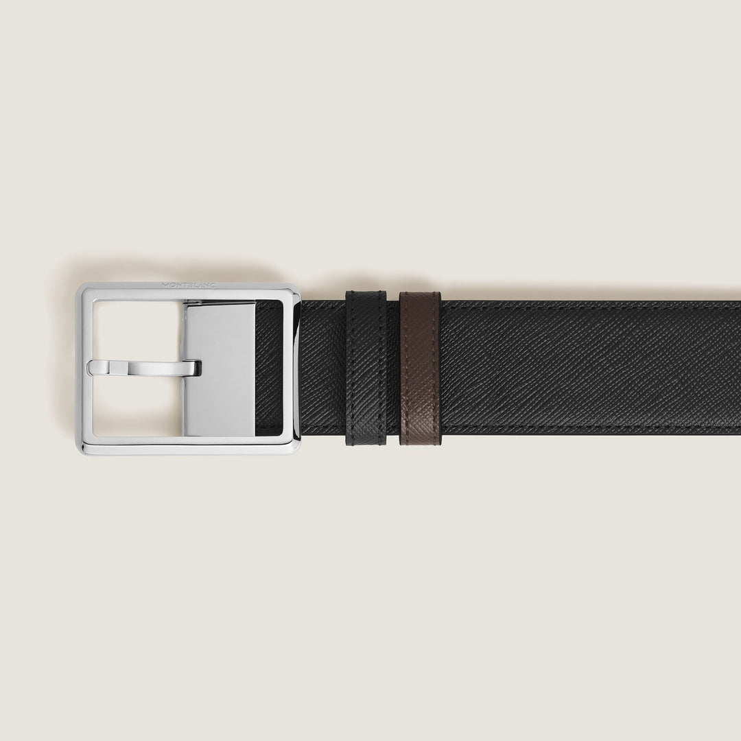 Montblanc Rectangular 35 mm Reversible Belt in Sartorial Leather MB222195